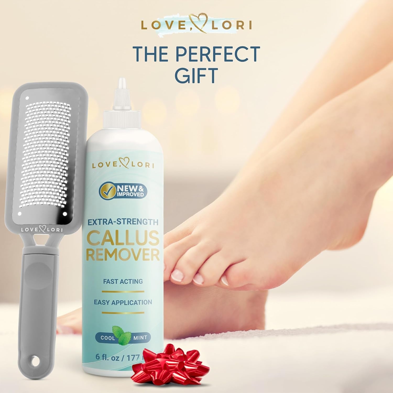 Foot Callus Remover Kit - Foot File & Callus Gel Feet Scrubber Dead Skin Scraper Bundle