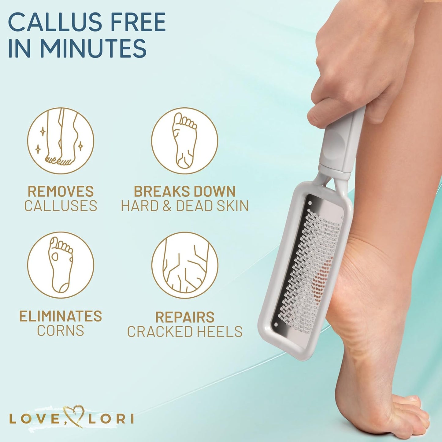 Foot Callus Remover Kit - Foot File & Callus Gel Feet Scrubber Dead Skin Scraper Bundle