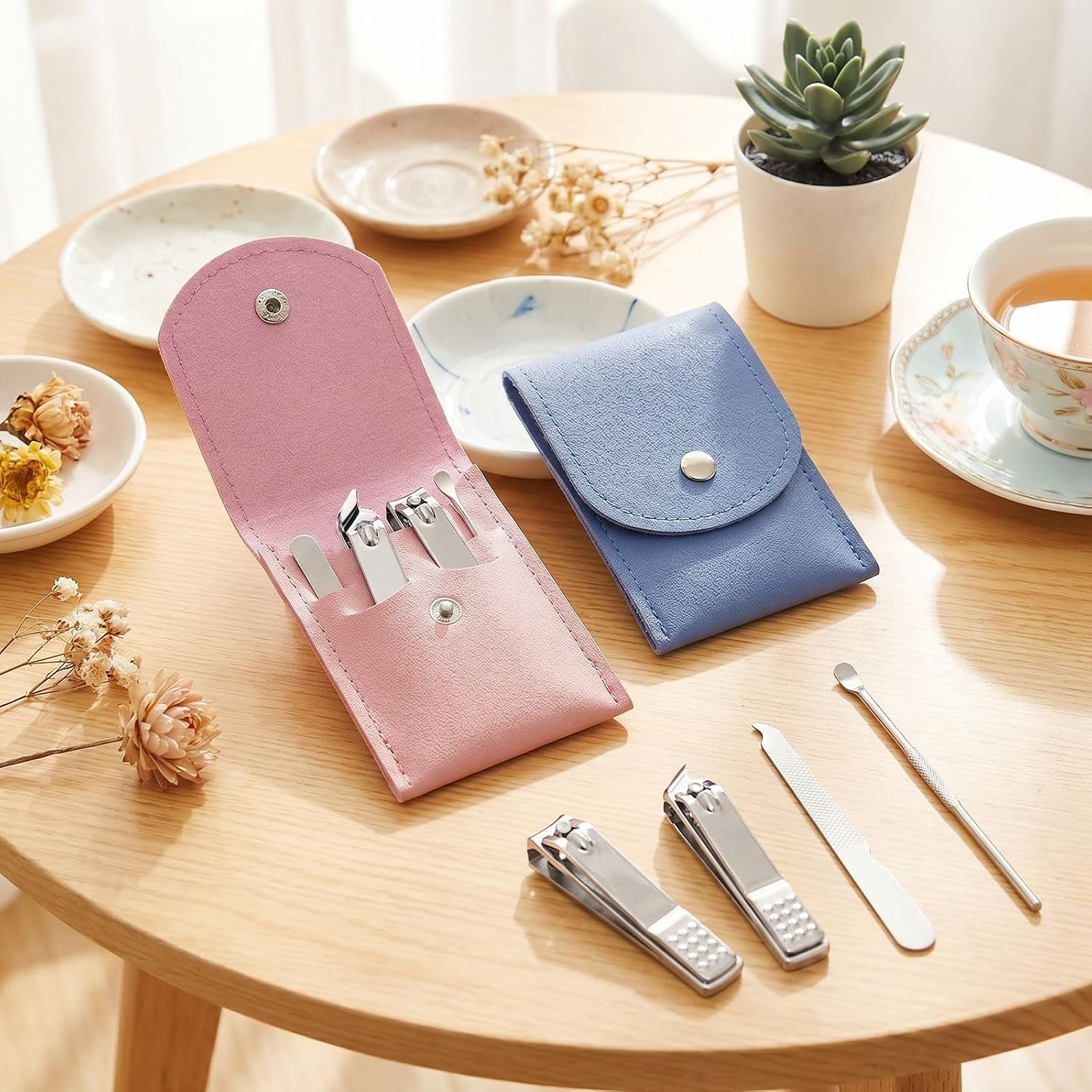 Travel Manicure & Pedicure Nail Clipper Set with Case