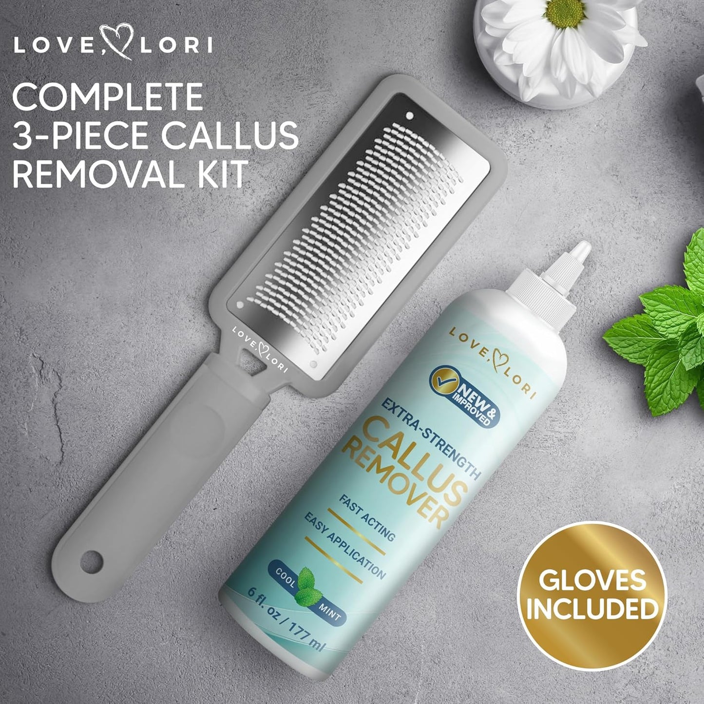 Foot Callus Remover Kit - Foot File & Callus Gel Feet Scrubber Dead Skin Scraper Bundle