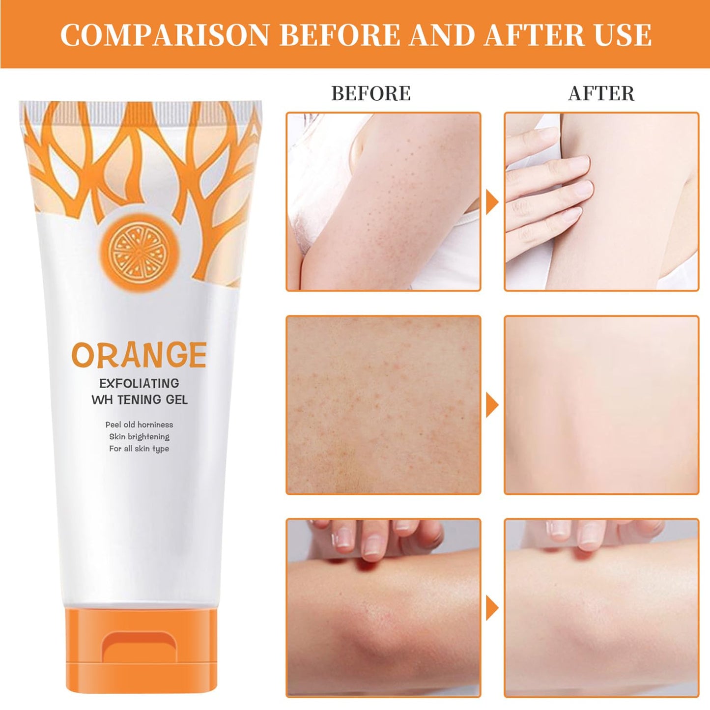 Orange Exfoliating Gel Scrub for Face & Body