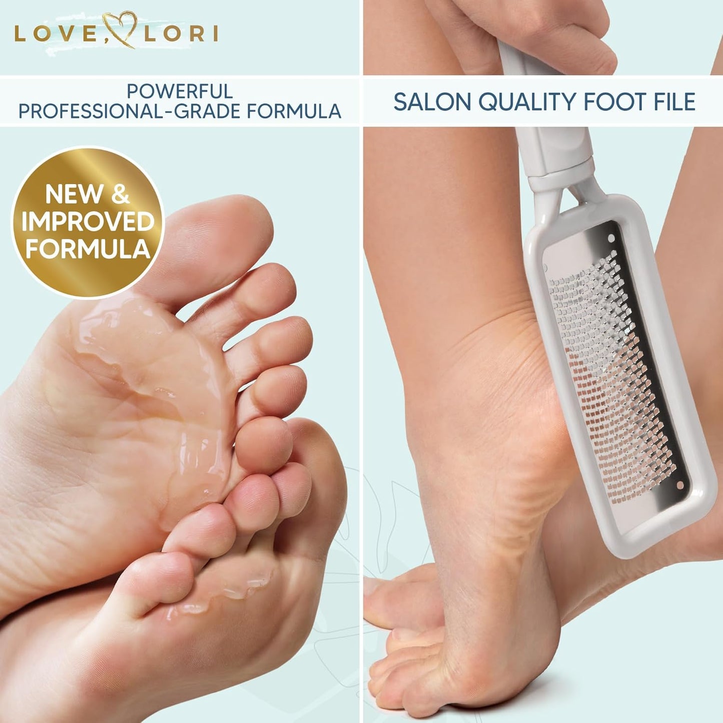 Foot Callus Remover Kit - Foot File & Callus Gel Feet Scrubber Dead Skin Scraper Bundle